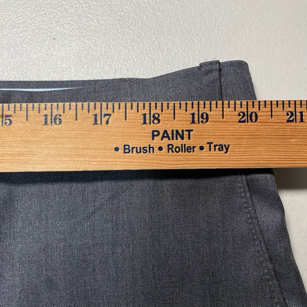 Loro Piana Super 130s Merino 6 East Dress Pants (40x30.5 Cuffed) Flat Front Gray - Picture 4 of 16